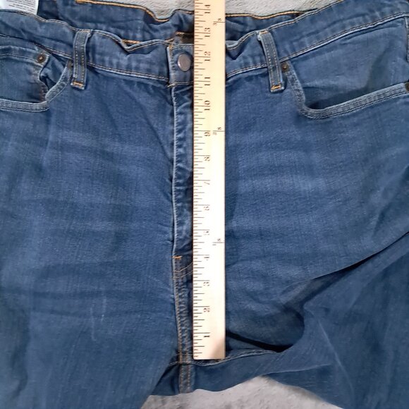 Levi's 541 Jean Men 41x31, Tag 42x34 Blue Stretch Denim Athletic Taper - Picture 11 of 16